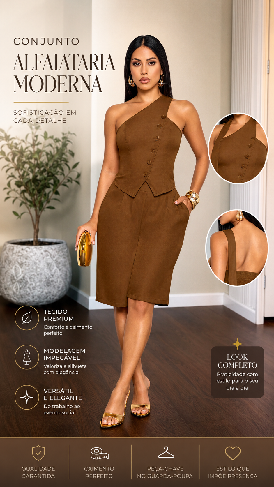 Conjunto elegante e estiloso